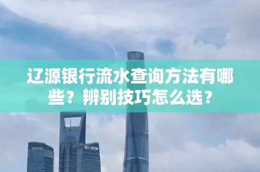 辽源银行流水查询方法有哪些？辨别技巧怎么选？